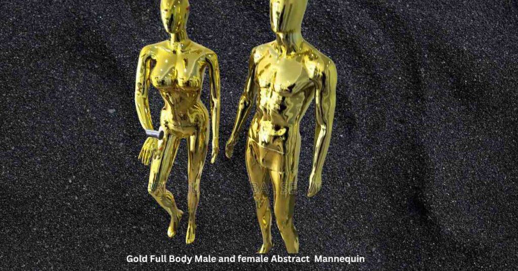 full body golden male and female Mannequins-ogaprice