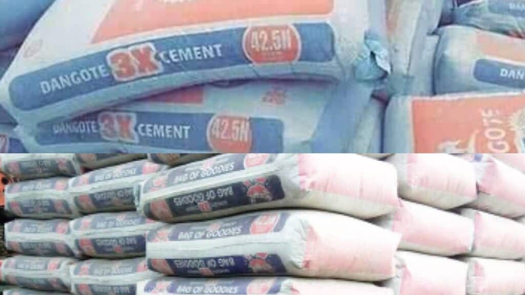 bags of dangote cement