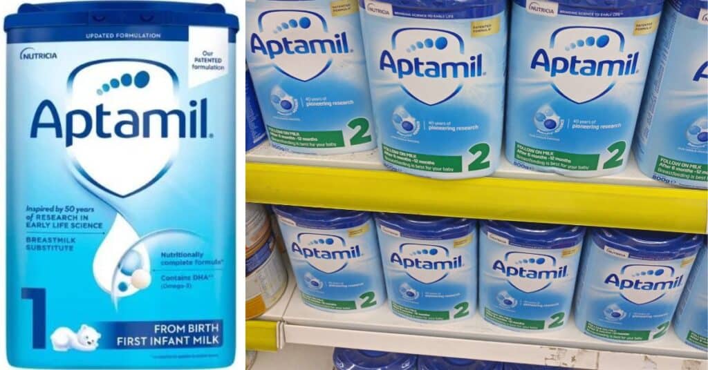 Aptamil baby formulas