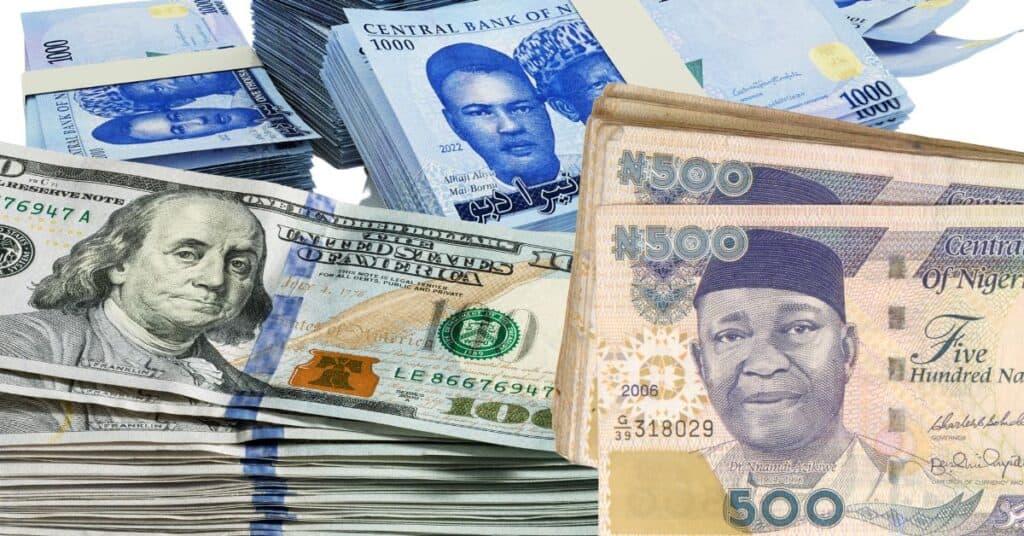 dollar to naira exchange rate today