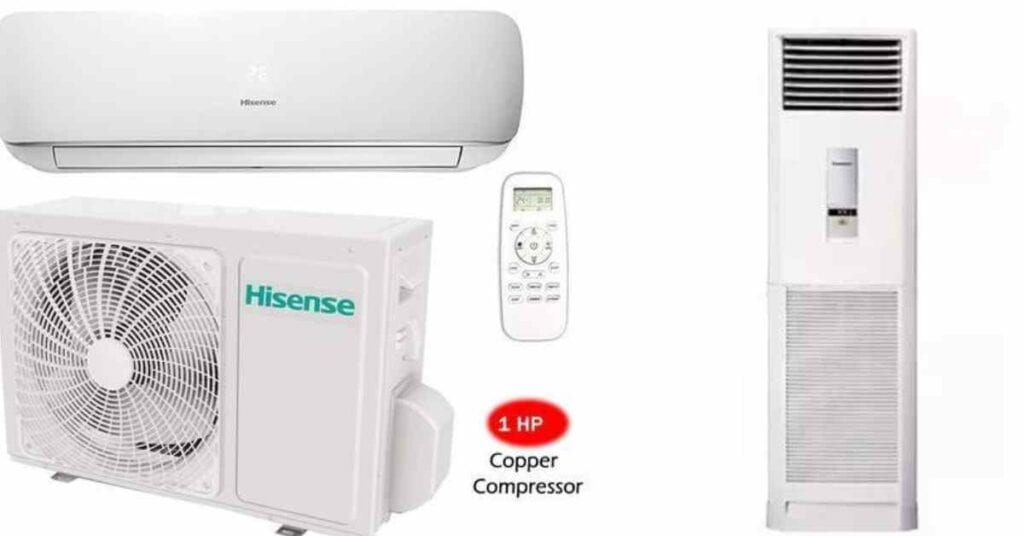 new split ac and standing ac prices